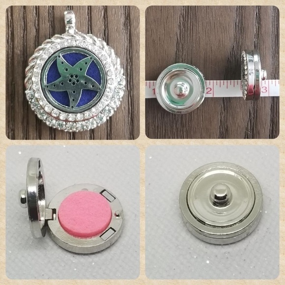 Oil Diffuser Rhinestone Snap Gem Jewels - Picture 2 of 3